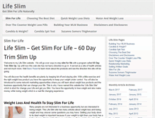 Tablet Screenshot of lifeslim.net